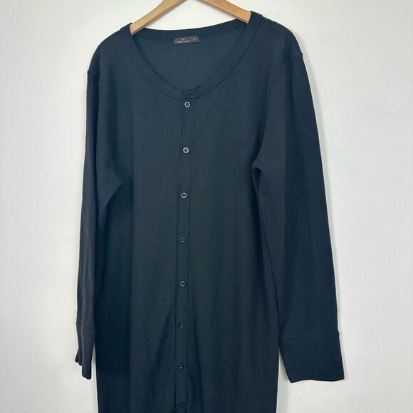 Noble Mount Men’s Black Waffle Knit Thermal Union Suit - Picture 6 of 10